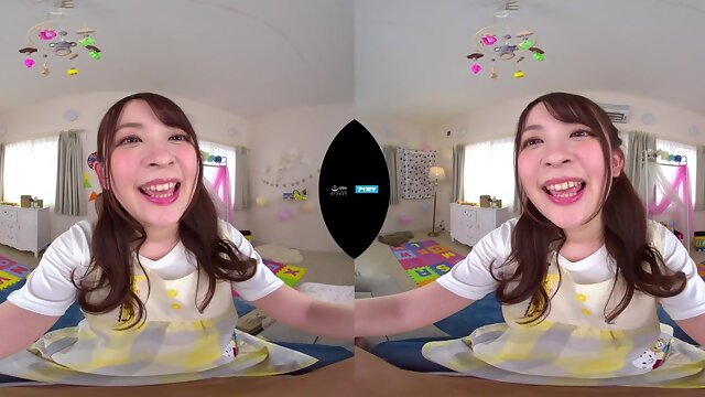 Attractive asian hussy horny VR scene