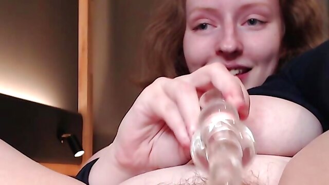 Swedish Girl Masturbating, Hairy Orgasm Nipples, Natural Big Tits Areolas, Glass Dildo