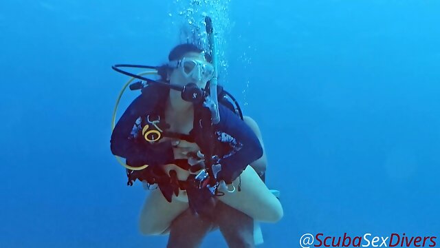 Scuba, Underwater, Ass, Couple