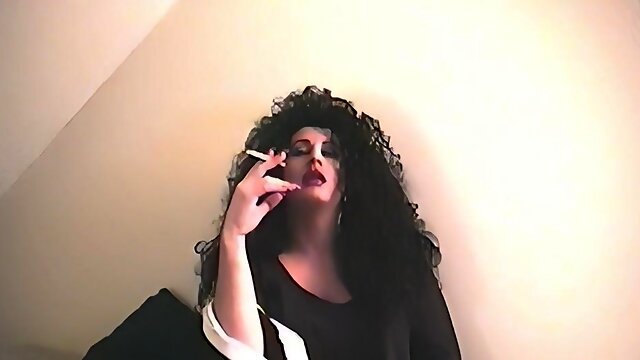 Crossdresser Smoking