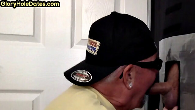 Gloryhole DILF in underwear sucks before assfucked