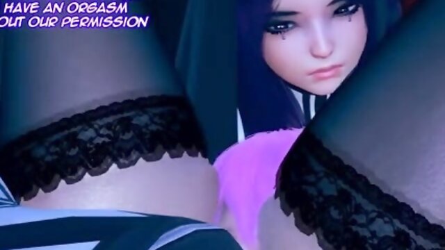 Two 3d cartoon cuties are ready for their bath