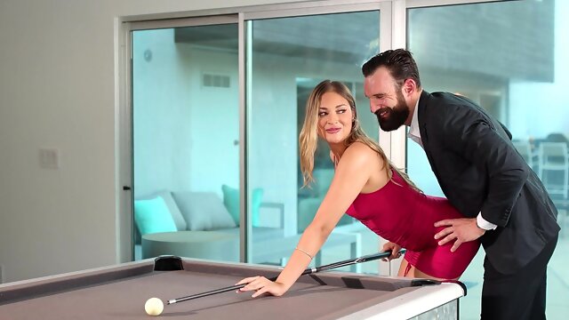 Blonde Gizelle Blanco moans while getting pleasured by her boss