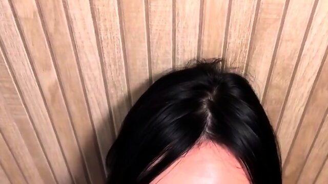 Naughty Japanese teen milking hot load out of POV cock