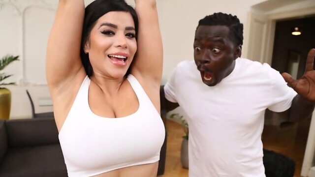 Anal in the missionary pose with a curvy brunette Sara Retali