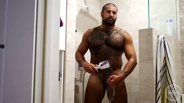 Hot russian bear playing
