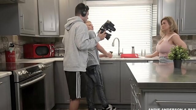 Andie Anderson with big boobs riding a dick in cowgirl position