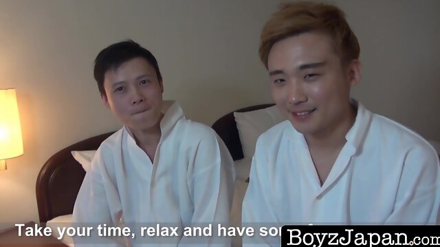 BoyzJapan.com - Young gay Asian gets facial after intense dick sucking