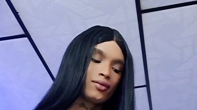 Colombian Solo, Tranny Solo, Curved Cock