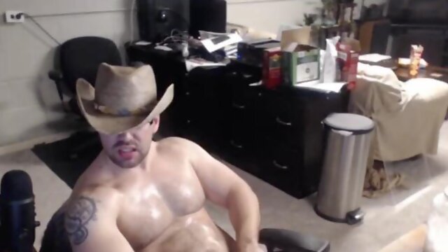 Cowboy cums multiple times