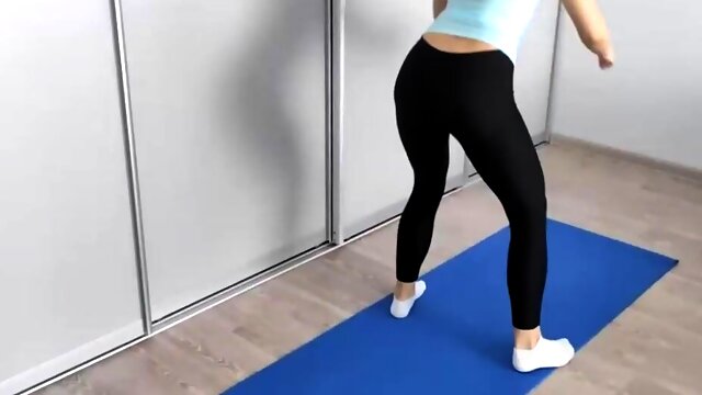 Fitness or hot sex Stepsister chose my dick