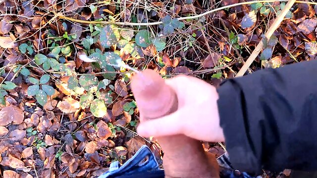 Hiking Amateur, Public Masturbation Cumshot, Risky Outdoor, German, Handjob