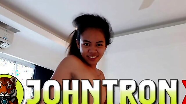 JohnTronX- tiny student slut from Thailand gets fucked by foreigner