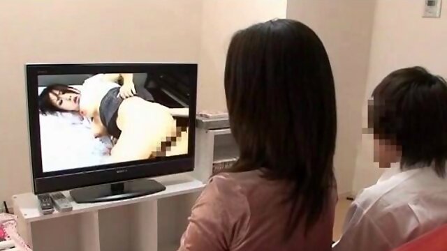 Japanese Mother And Stepson Watching Porn Temptation Pt 3 from Spikespen