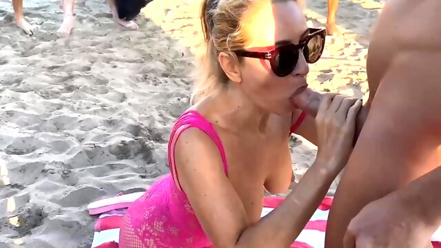 Beach Bukkake, French Bukkake, Bukkake Amateur Wife