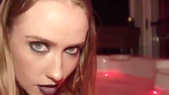 Latex Whore, Gothic Teen, Stockings, Blonde, Anal