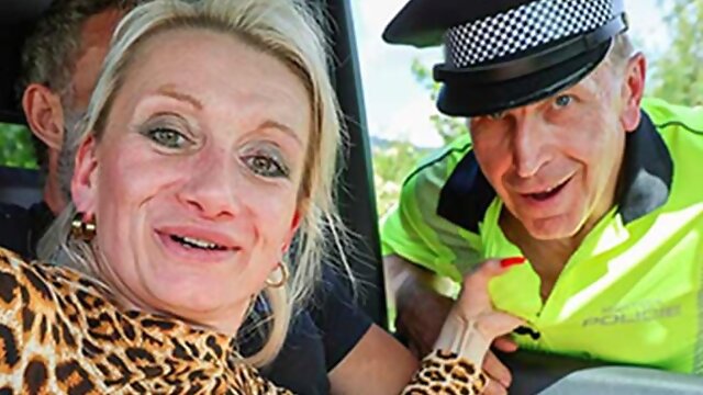 Gabriella Gold, Police, Office, Mature, Car