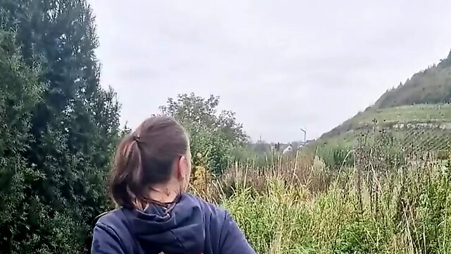 German Lactation, Pregnant Pissing, Outdoor Piss And Fuck