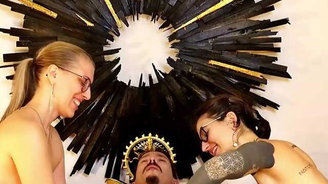 Our private horny christmas Party - Mindblowing Doubleblowjob - two horny german girls