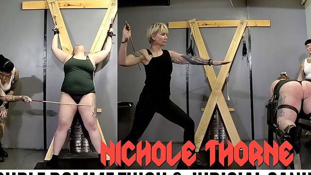 Nichole Thorne Double Domme Thigh & Judicial Caning