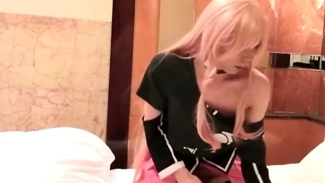 Cosplay Masturbation VOCALOID IA Mikazuki 005