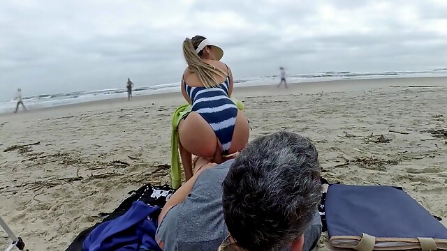 Beach Anal, Public Handjob, Outdoor