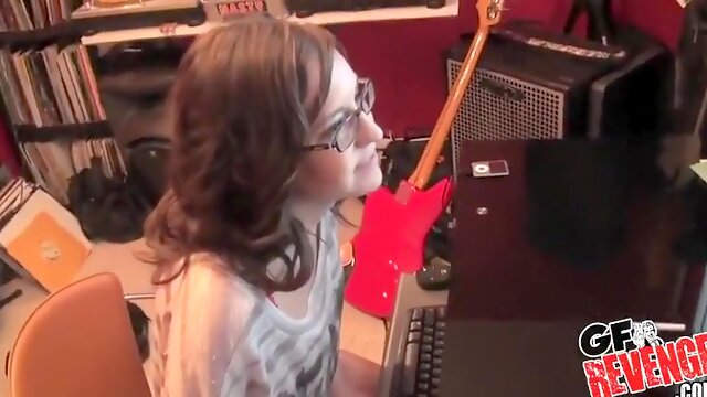 Girl Taking A Break From Work