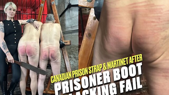 Canadian Prison Strap & Martinet After Boot Polishing Fail