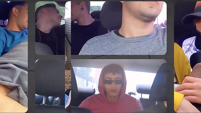 First Date Turns Into Hot Threesome For Luca Libra  Dimitri Star And Their Taxi Driver - SayUncle