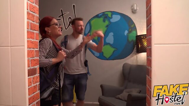 Asian Au Pair Rae Lil Black fucked hard by MILF and husband