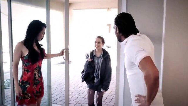 Petite Teen Foster StepDaughter Sera Ryder Threesome With Big Tits MILF StepMom Crystal Rush & stepDad