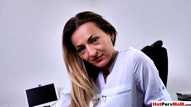 Russian MILF stepmom needs stepsons cock after a tough day