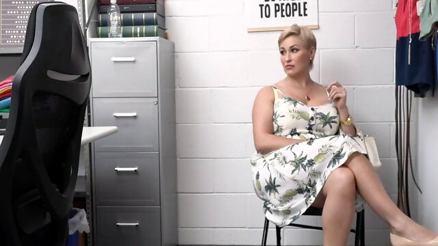 Security officer pummels Ryan Keelys milf pussy so hard