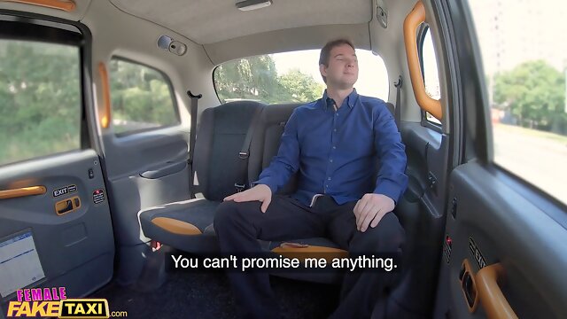 Big breasted Blonde MILF is happy to take a big cock as payment for taxi ride