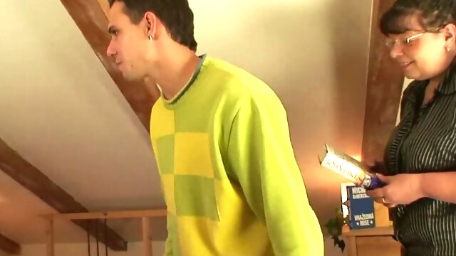 Big tits bookworm mom is picked up for play