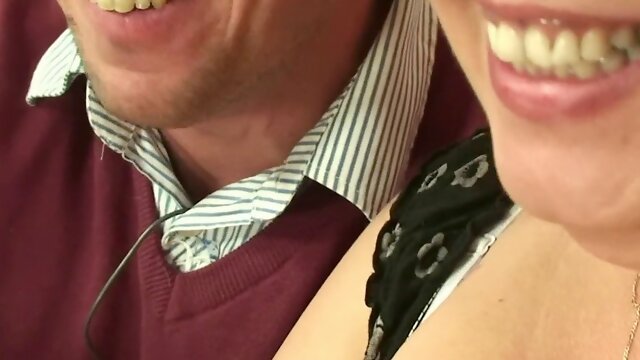 Two dudes film old threesome orgy with mature plumper