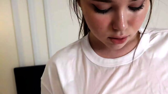 Amateur Cute, Orgasm Creampie, T Shirt, 18, Homemade