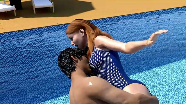 My Stepbrothers Wife #30 John Pressed His Face Against Jennifers Breasts While Diving Into the Water