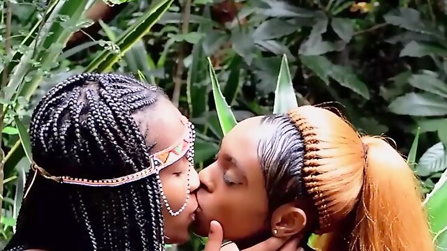 Ebony Dildo, African Lesbians, Huge Dildo