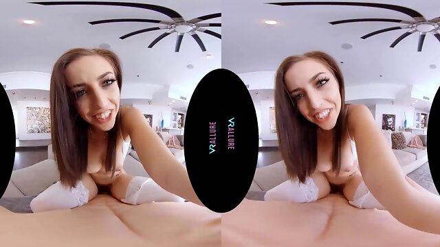 Gorgeous Brunette With Great Natural Tits Fucks Her - Virtual Reality And Spencer Bradley