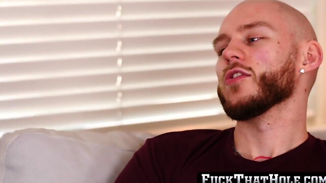 FuckThatHole.com - Tough white jock fucks black BBC bareback after choking on deepthroat