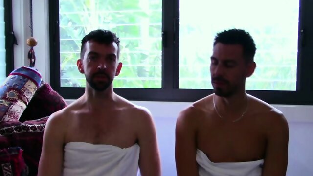 Horny Aussie Bodhi Gives Larkin Satisfying Bareback Sex