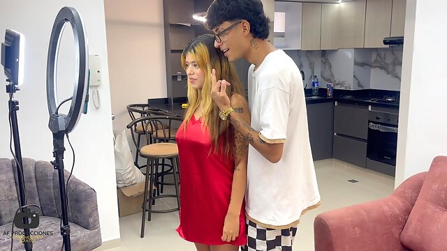 I Help My Cute Stepsister with Her Social Networks and We End up Fucking Hard Until I Come Inside Her Ass.