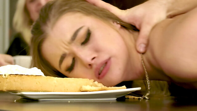 Couple fucks on the table in front of their in-laws