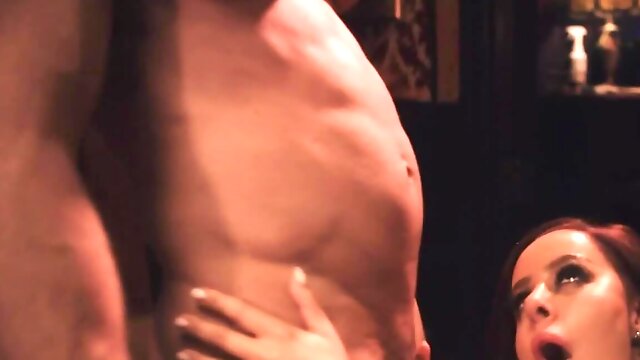 Astonishing brunette waitress is brutally fucked by a guest