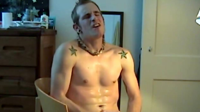 Torque is back for a solo jerk off session with a big black dildo