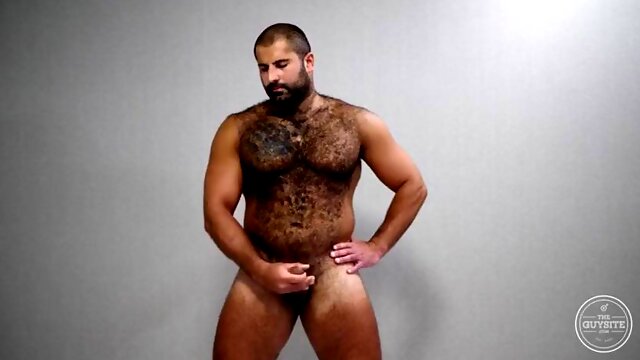 Hot russian bear playing