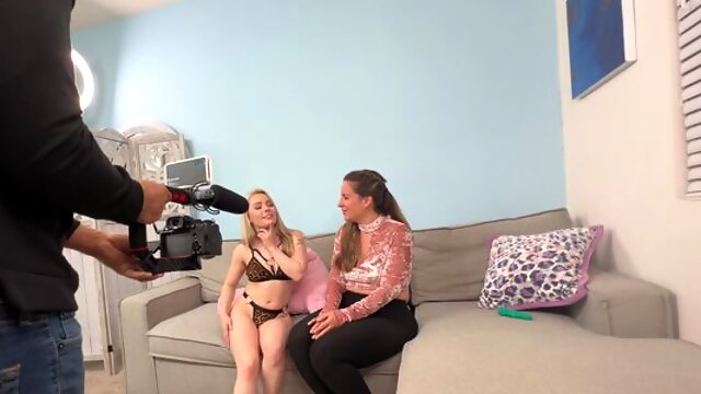 Spicy BTS oral sex with hot chicks Haley Spades and Suzanne Would
