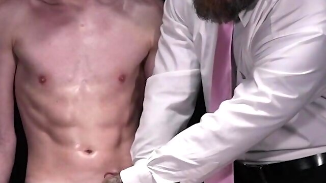 GayForSale.com - Pallid slave twunk predominated by draped man in harsh have fun and without a condom penetrate