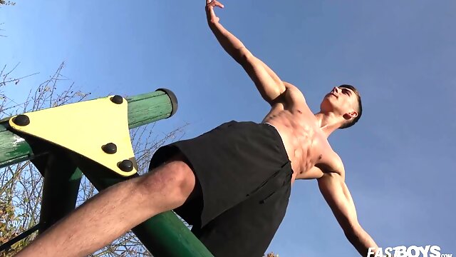 Emilion Reynolds shows off his hot sexy teen body
